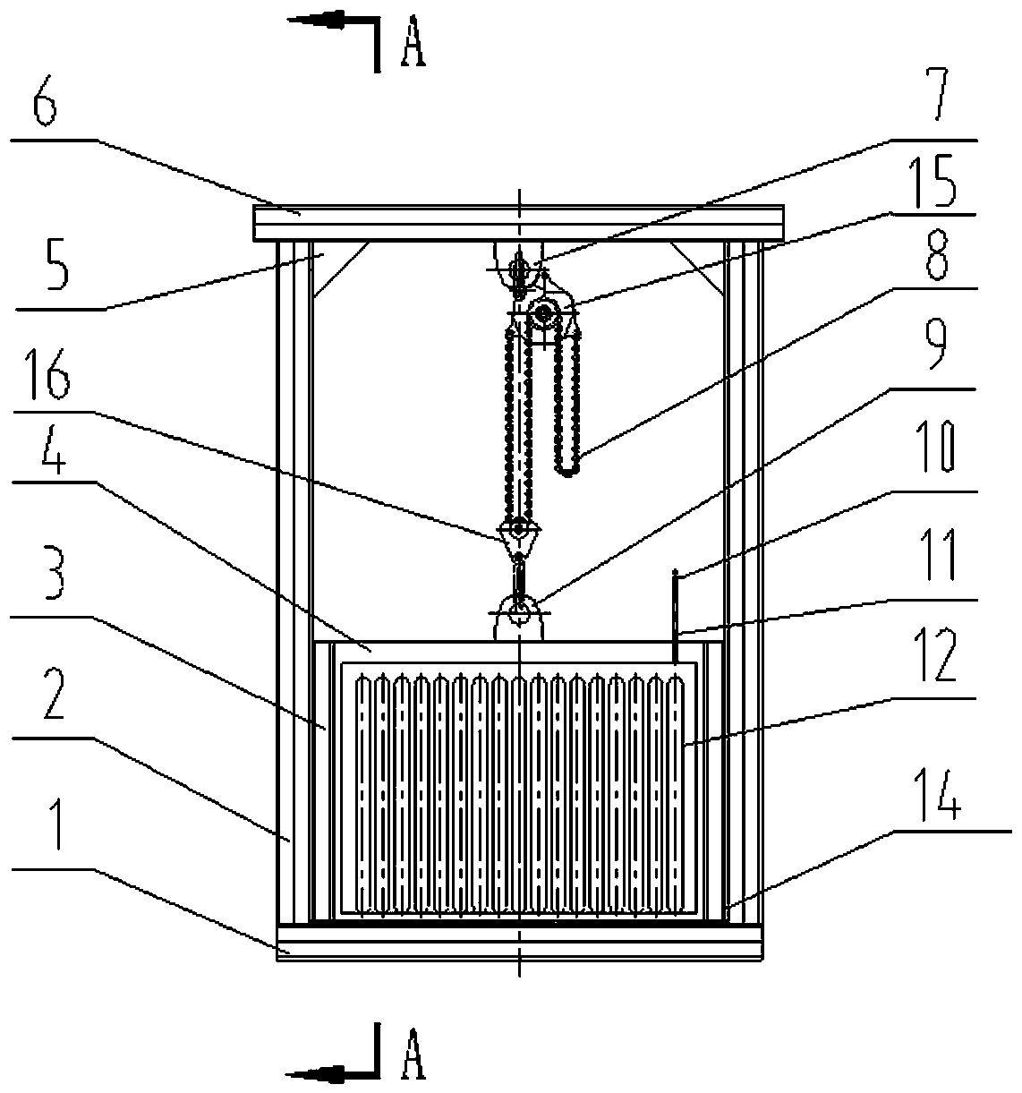 An anti-salt sluice gate for discharging brine from salt fields