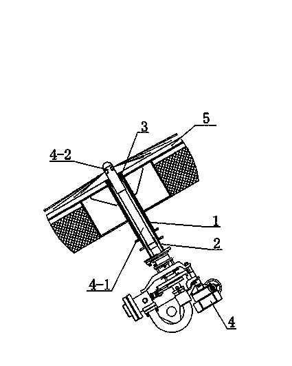 Fixed rotary type soot blower for large-size power station boiler furnace arch