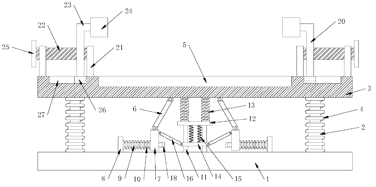 Damping device for electric mechanical equipment