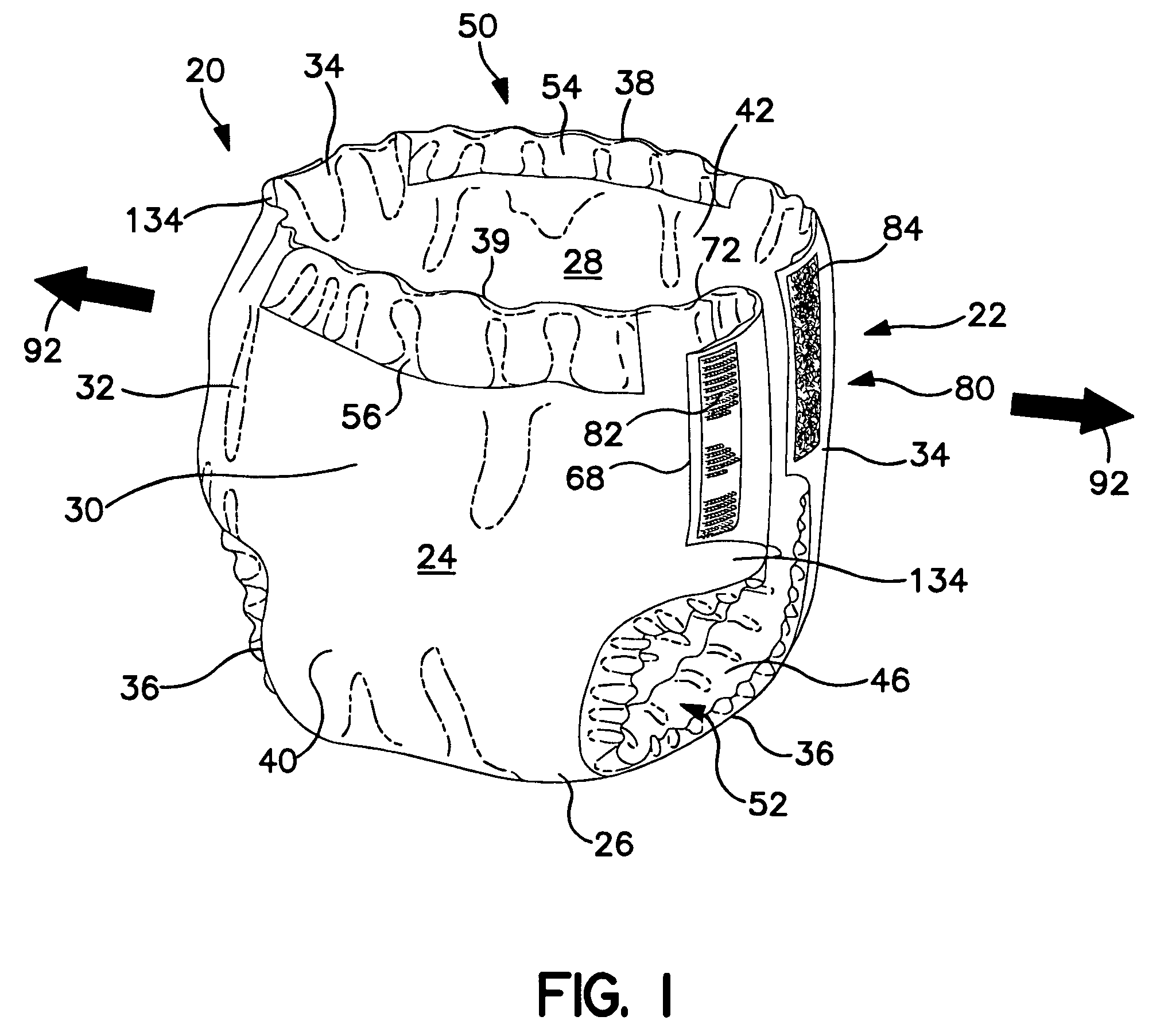 Stretchable absorbent article having lateral and longitudinal stretch properties