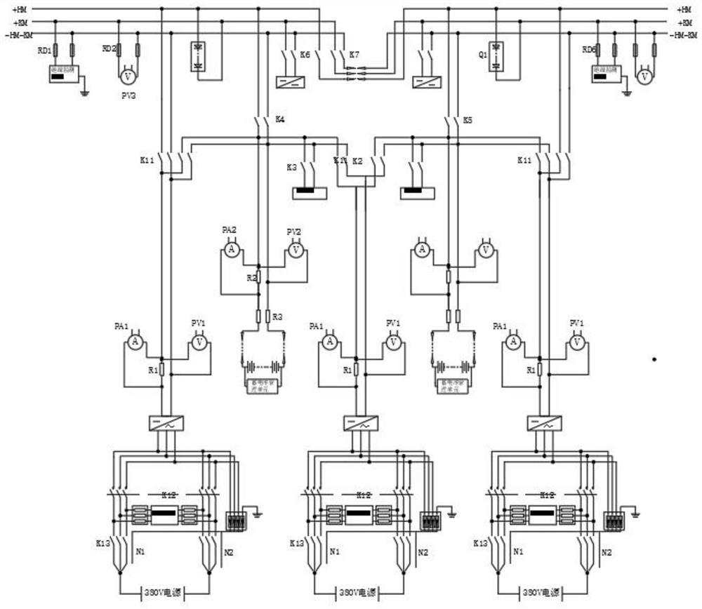 Direct-current spare power automatic switching device and judgment method