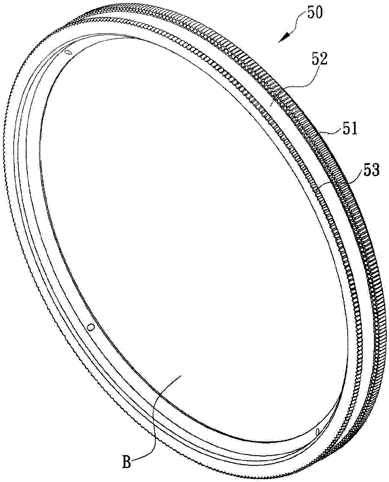 Adjustable multi-ring polarizing and dimming lens group axially located through elastic embedding and locking component