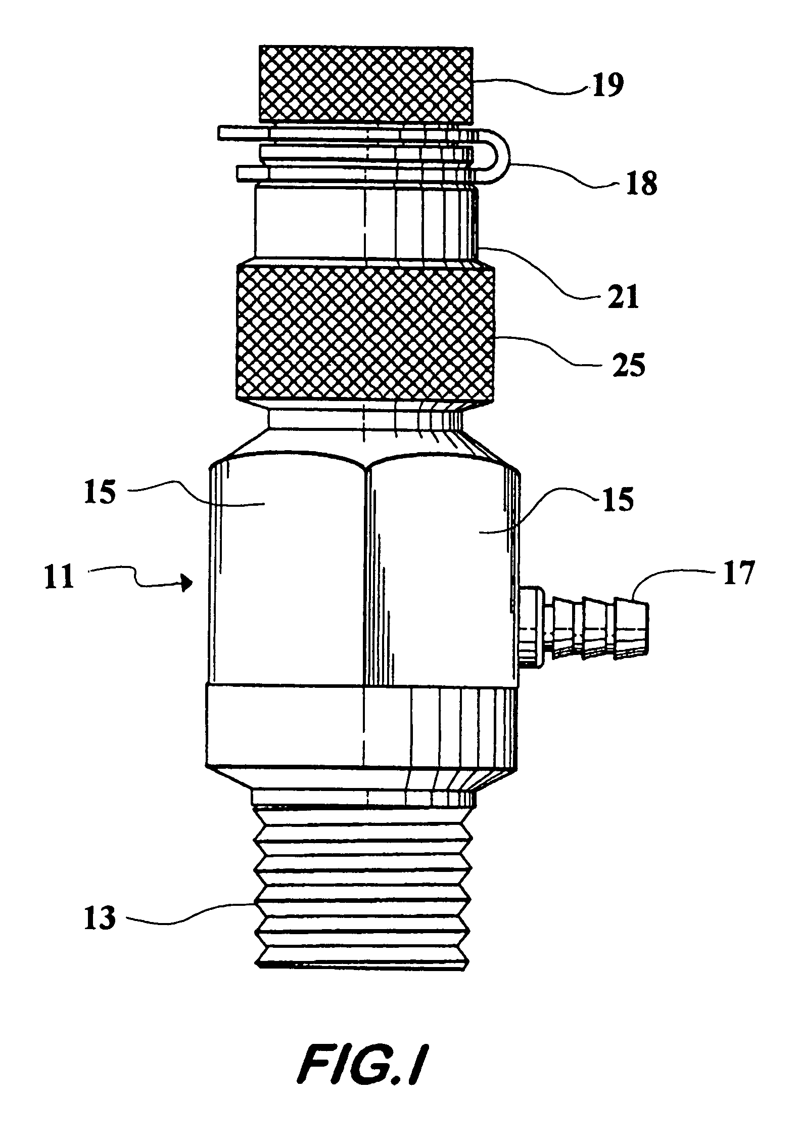 Combined test and bleed valve fitting