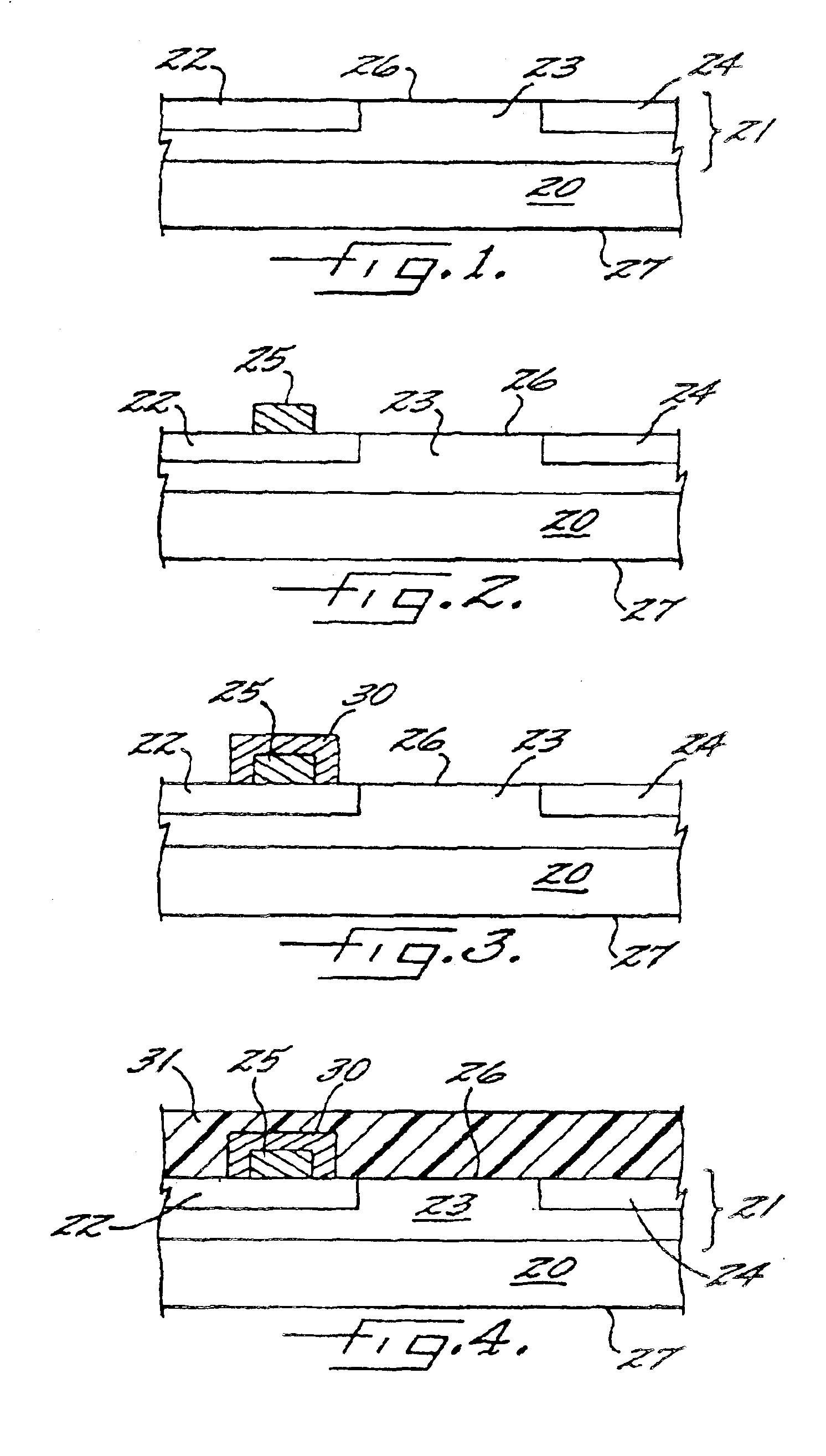 Layered semiconductor devices with conductive vias