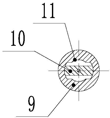 High-pressure big-thrust two-position three-way ball valve structure