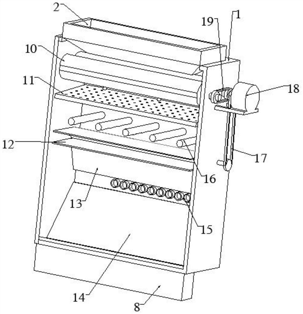 A screening machine for sampling and analyzing urban spoil