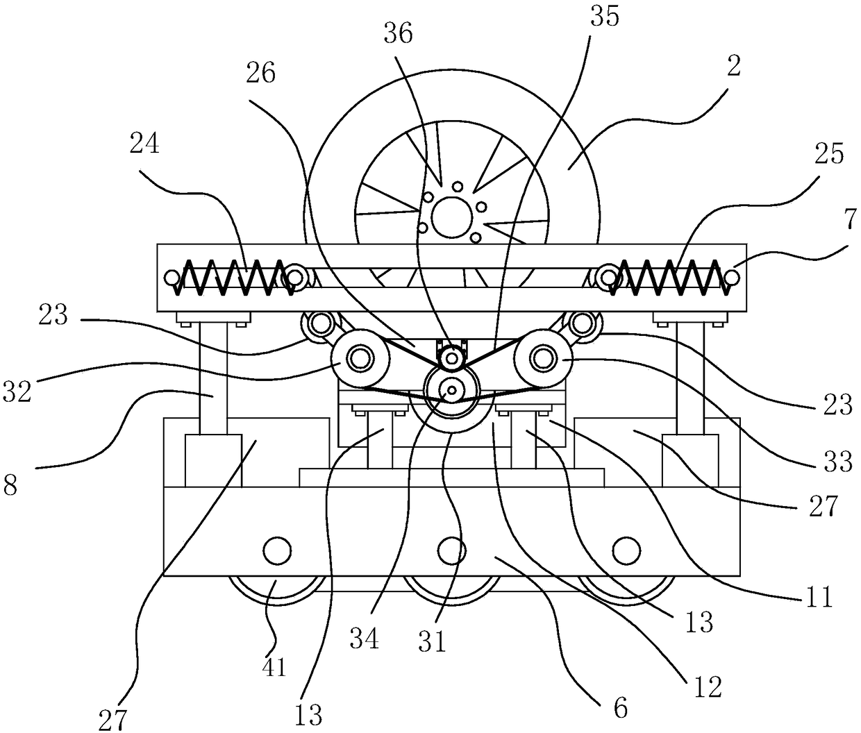 Automobile tread pattern depth automatic detection method