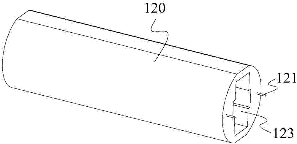 Continuous clip-discharging clamp and continuous clip-discharging device