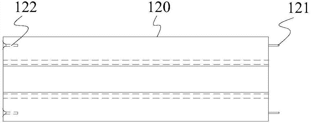 Continuous clip-discharging clamp and continuous clip-discharging device