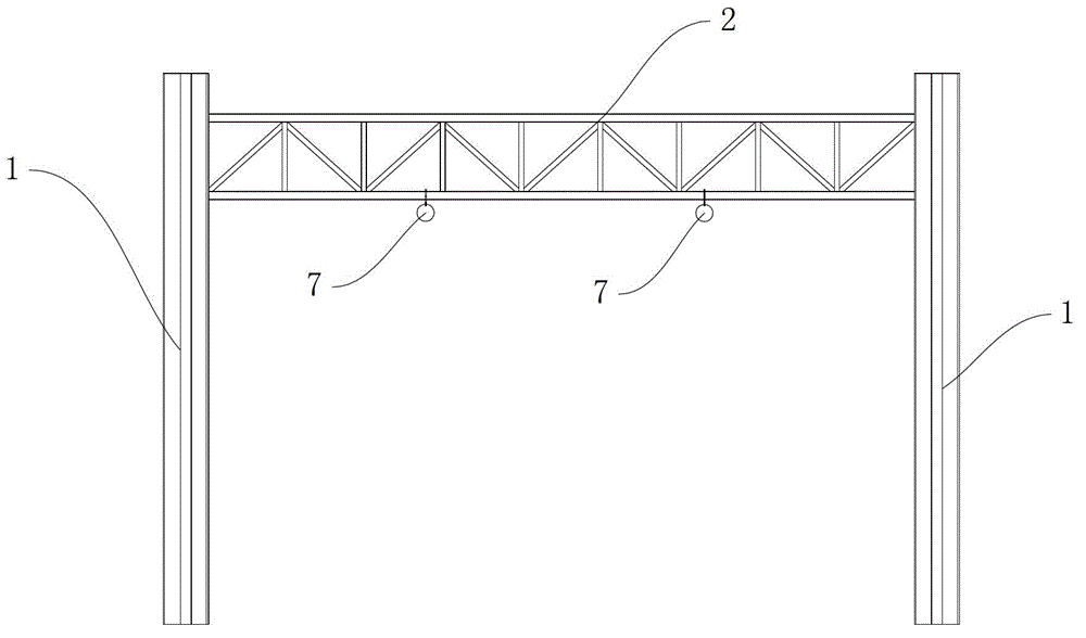 Long-span steel structure corridor construction method