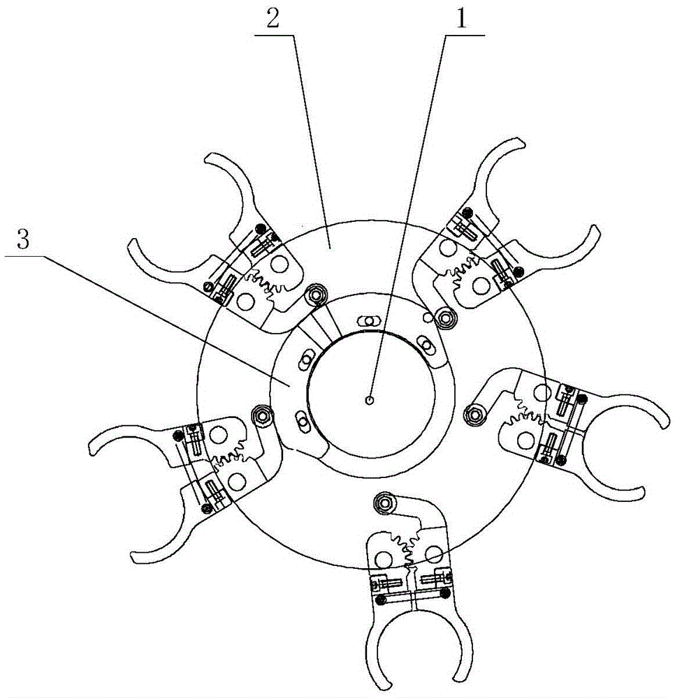 Bottle holding type transfer star wheel and achievement method thereof