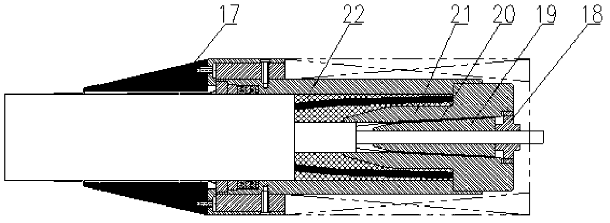 Anti-twist watertight device for underwater electric connector