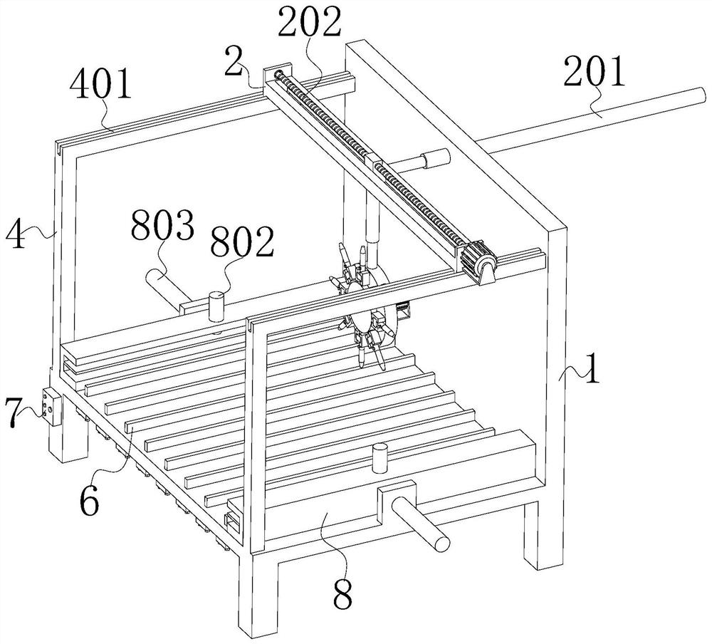 Positioning and punching device for metal plate machining