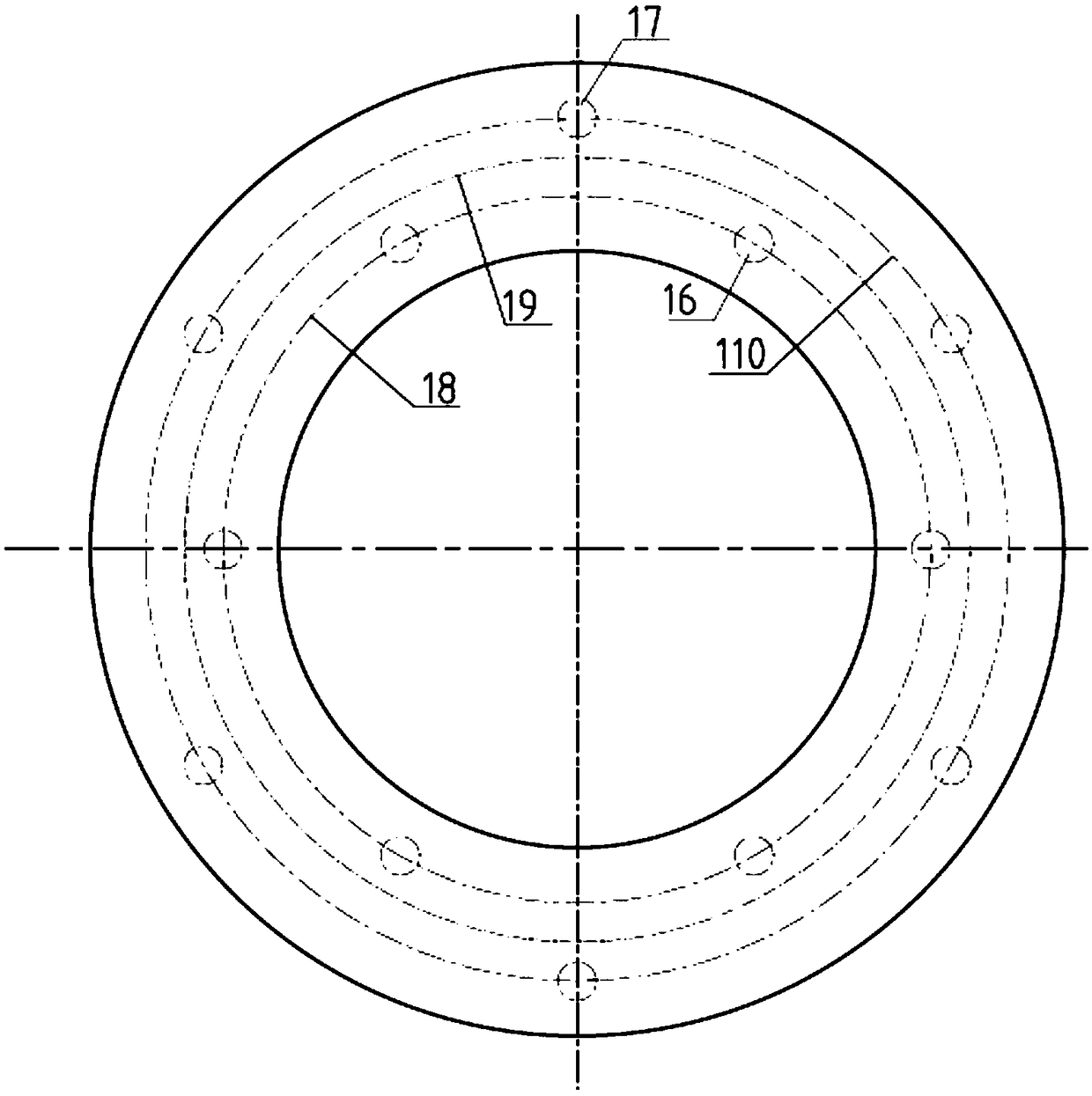 Wheel-mounted brake disc of high-speed train