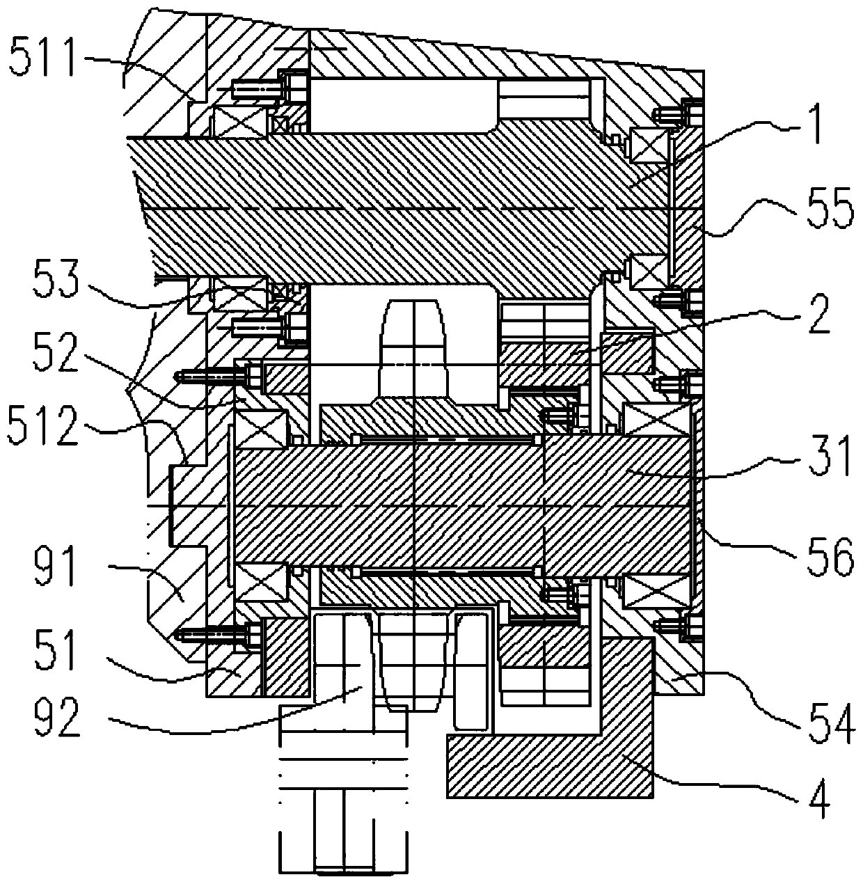 Ultra-thin seam coal mining machine walking system, mounting structure thereof and machine body height position adjusting method