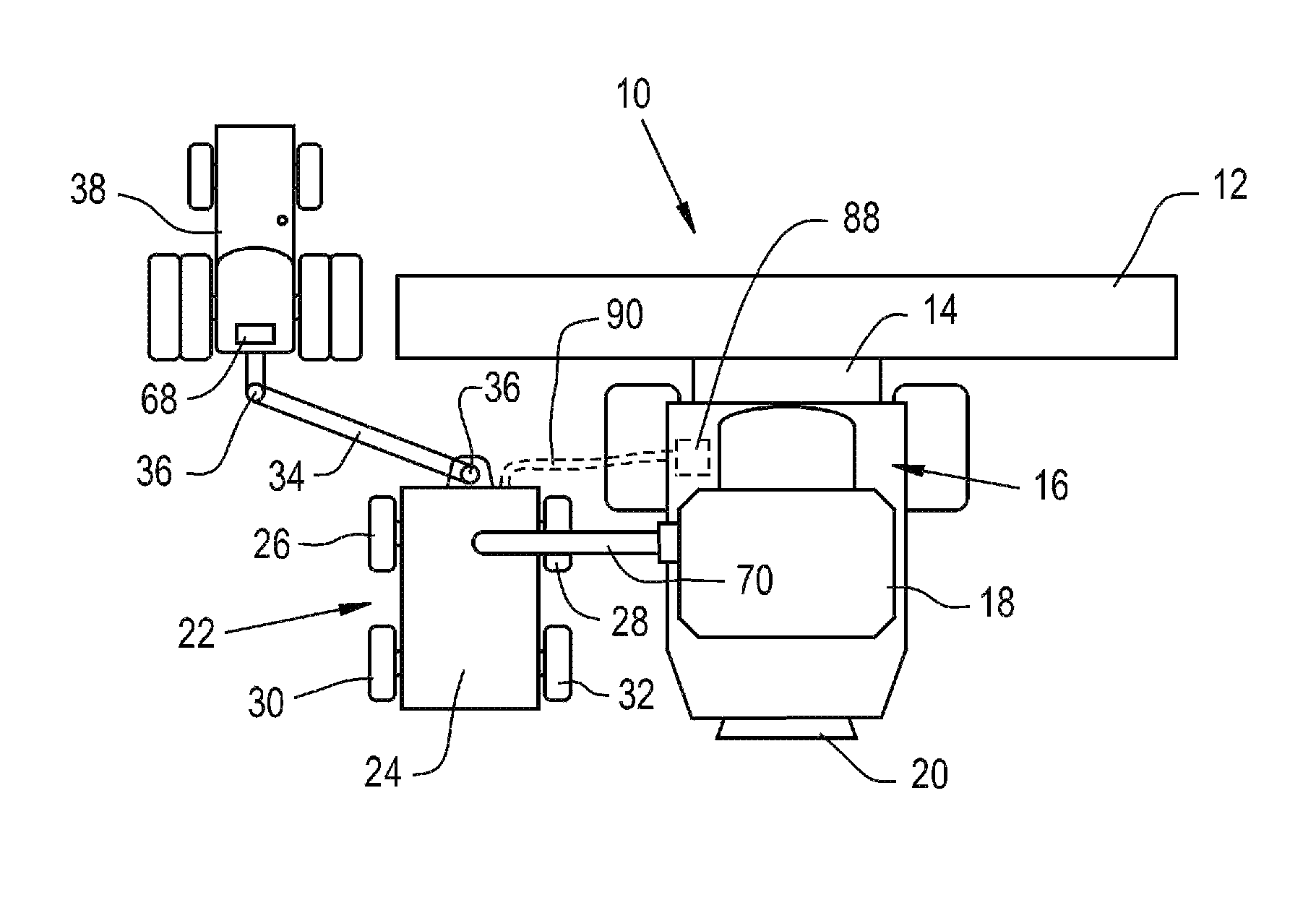 Grain cart capable of self-propulsion