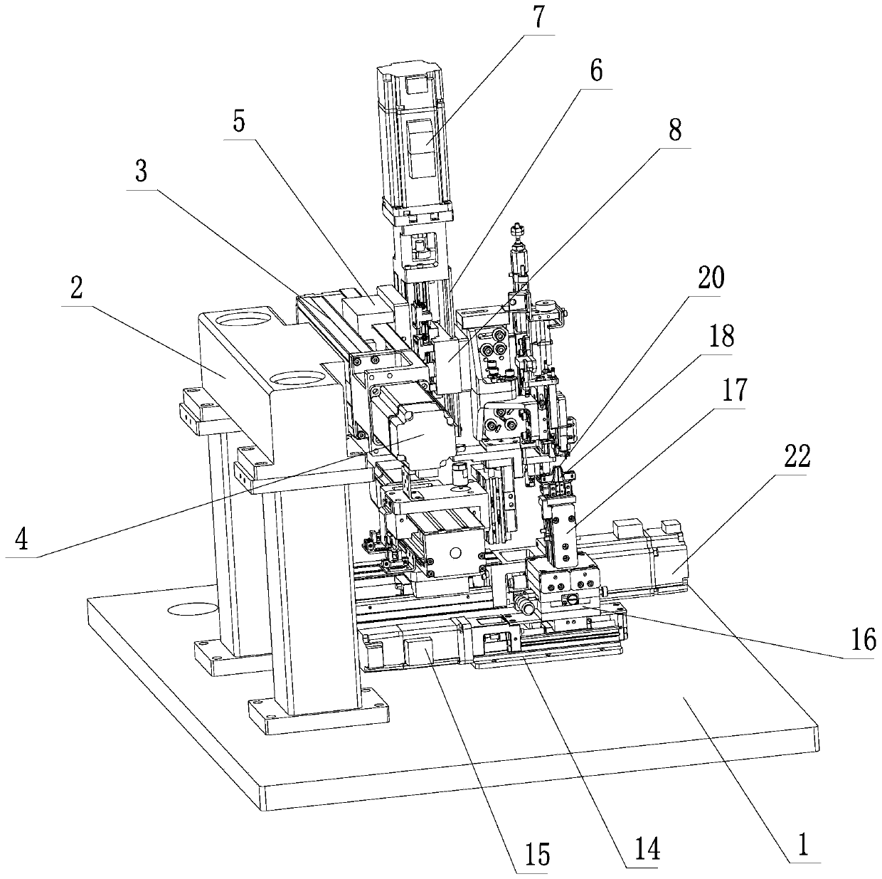 Inductance coil end bending and cutting device and application method thereof