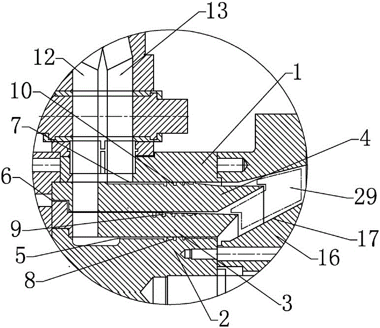 Three-layer composite pipe production mold