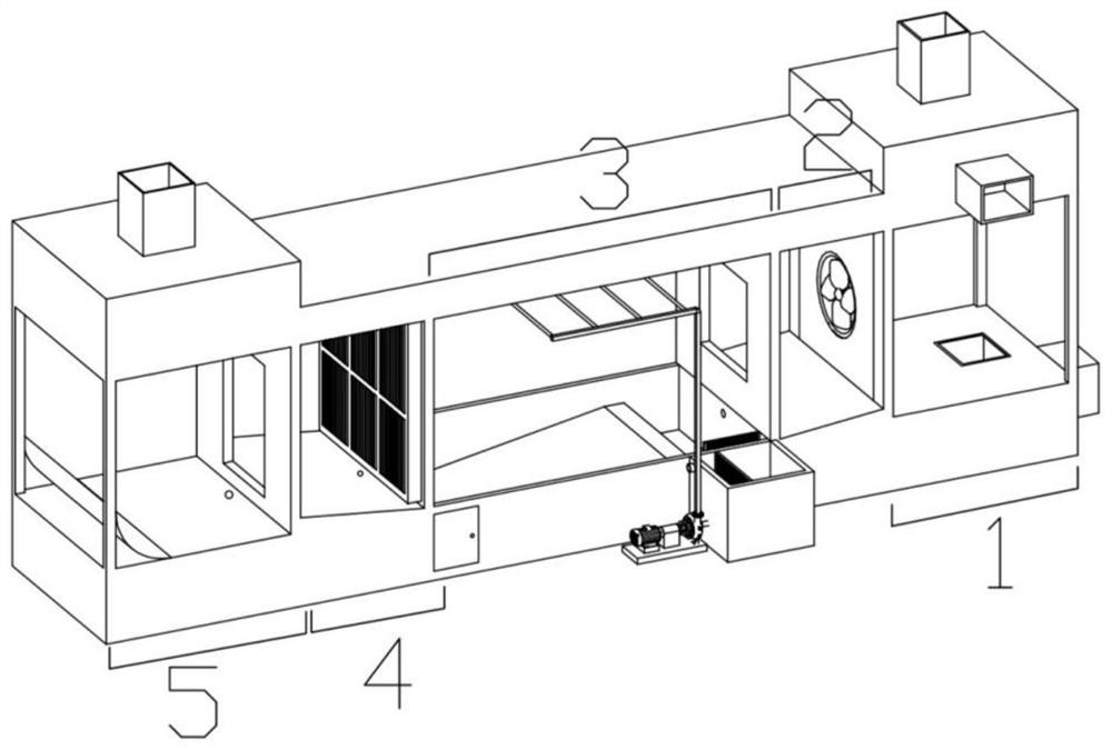 Water-cooling textile air conditioning system