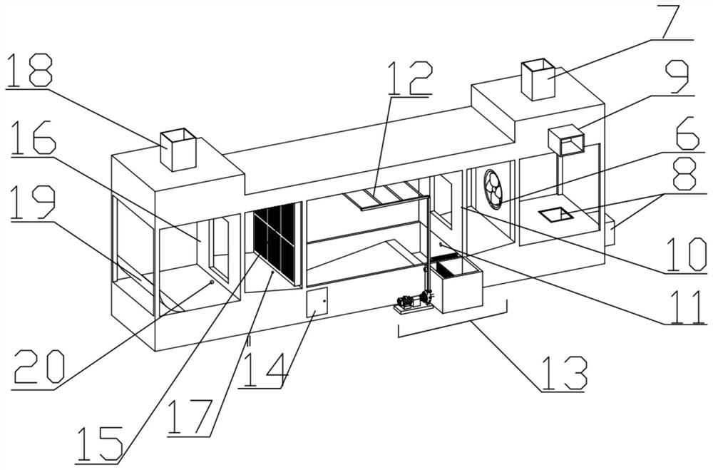 Water-cooling textile air conditioning system