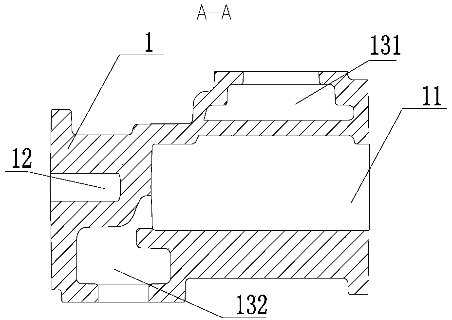 Sand mold structure for integrally molded screw compressor case and manufacture and use method of sand mold structure