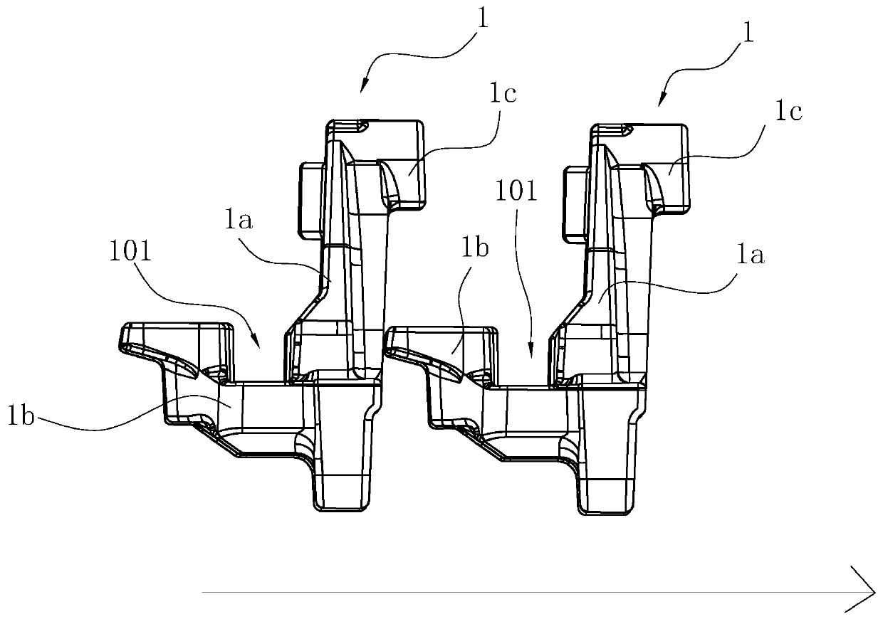 Feeding device for automatic production line of brake caliper support