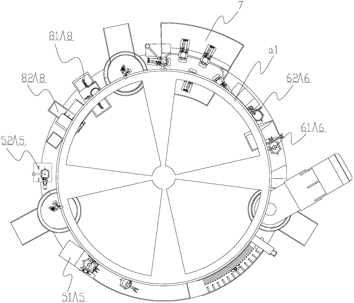 Fully-automatic and highly-efficient processing device for aquatic product soft-shelled turtles