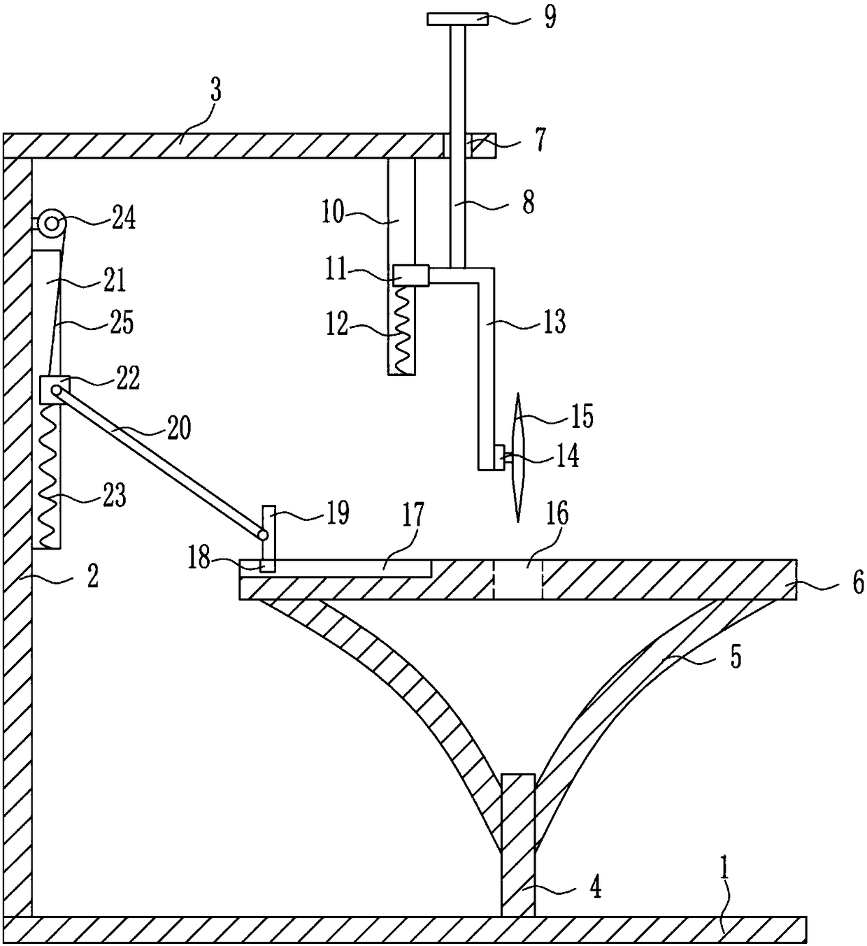 Ceramic tile cutting device for bathroom decoration