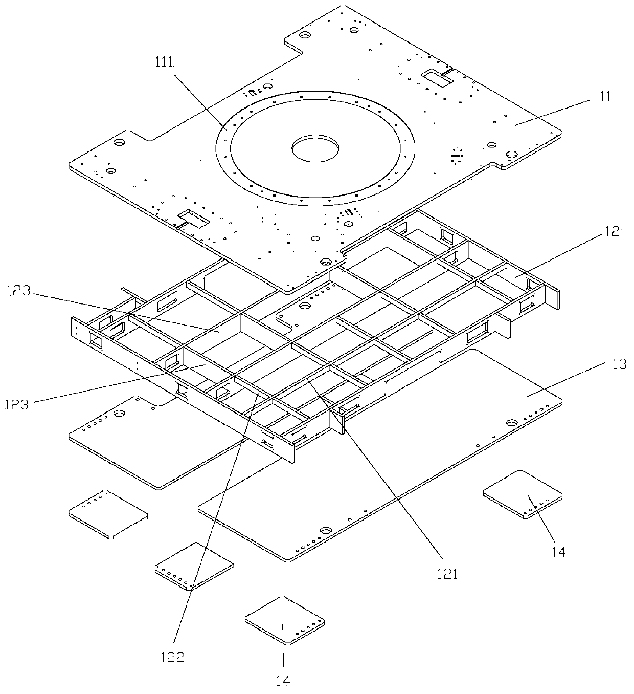 Pipe expander base structure and pipe expander with same