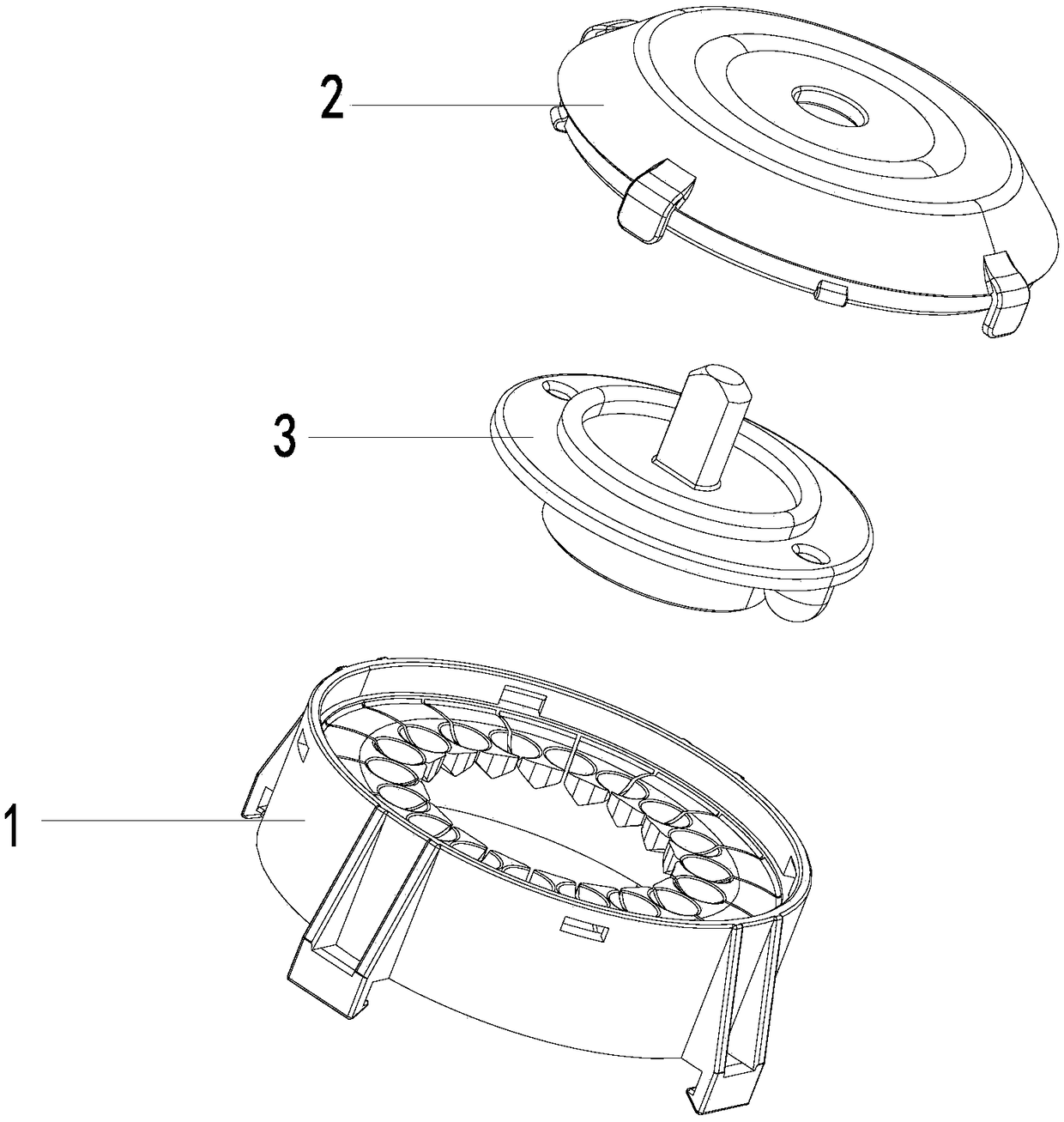 Damping rotating structure and gear adjuster thereof