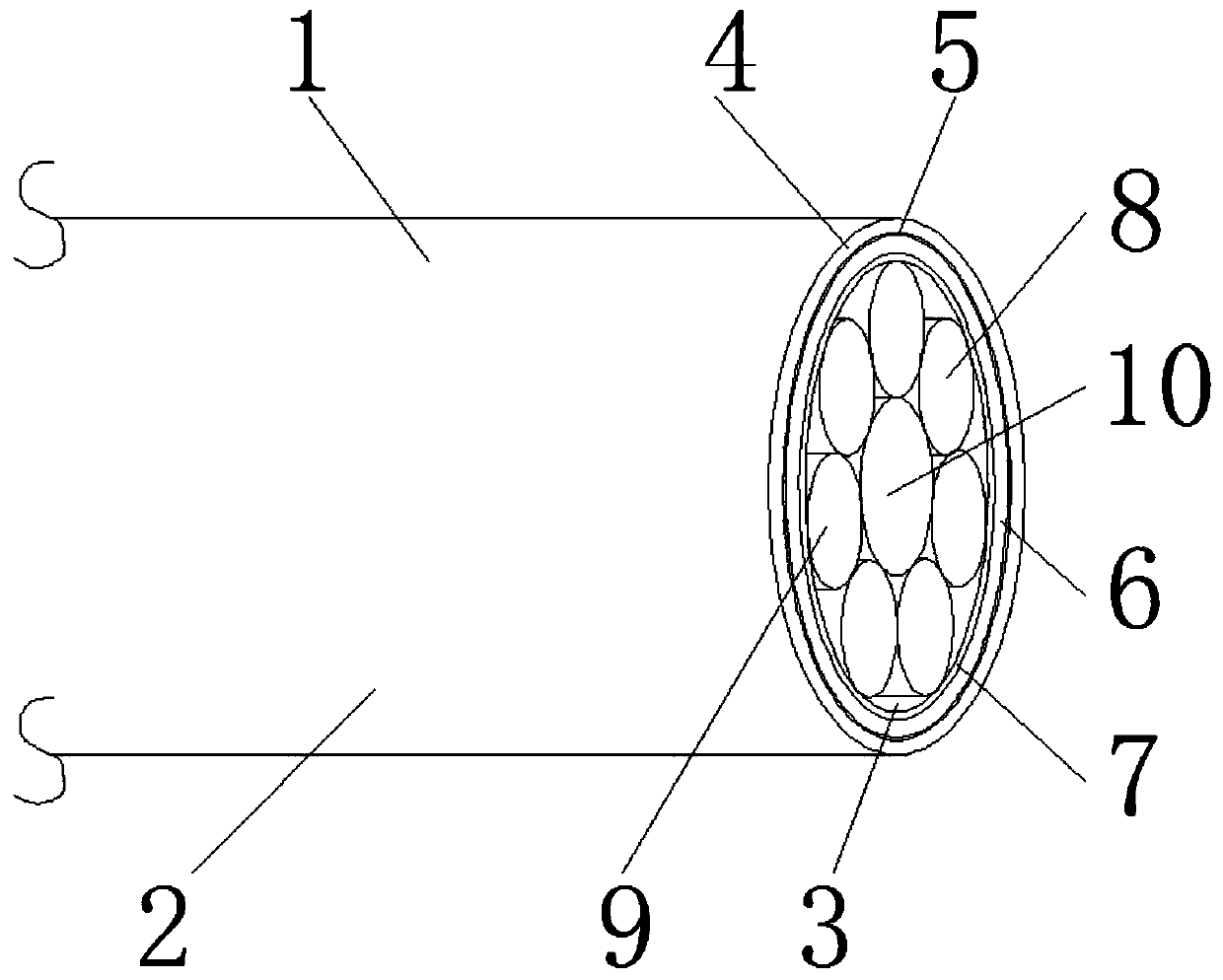 Photoelectric composite cable suitable for 5G antenna