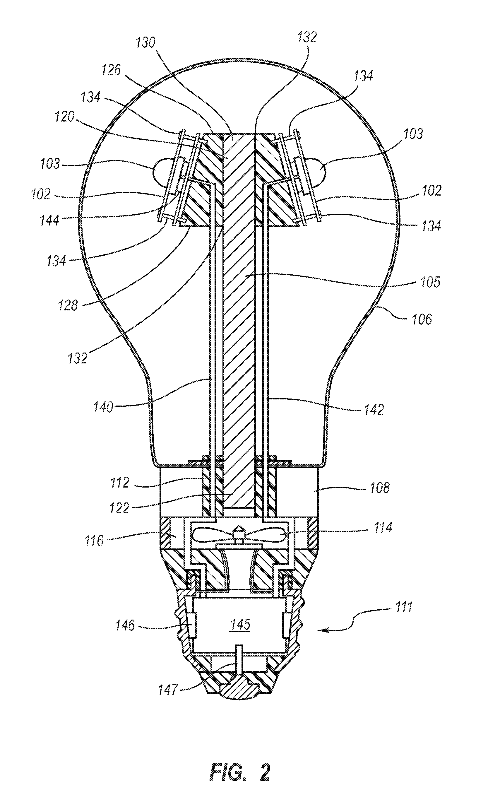 LED light bulbs for space lighting