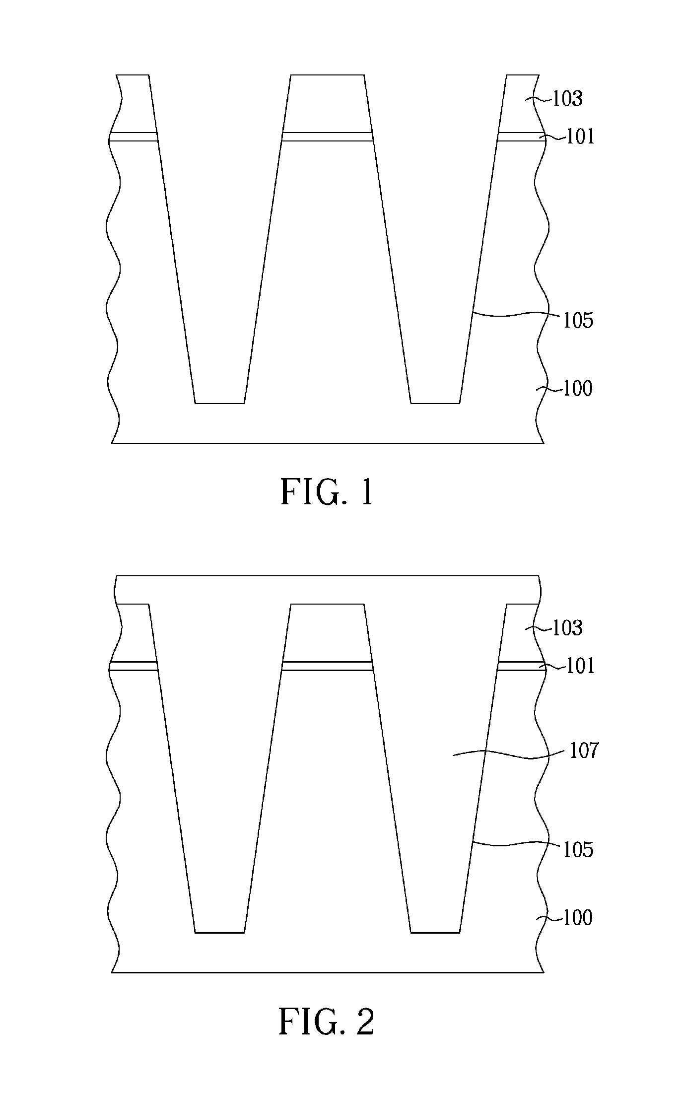 Two-portion shallow-trench isolation