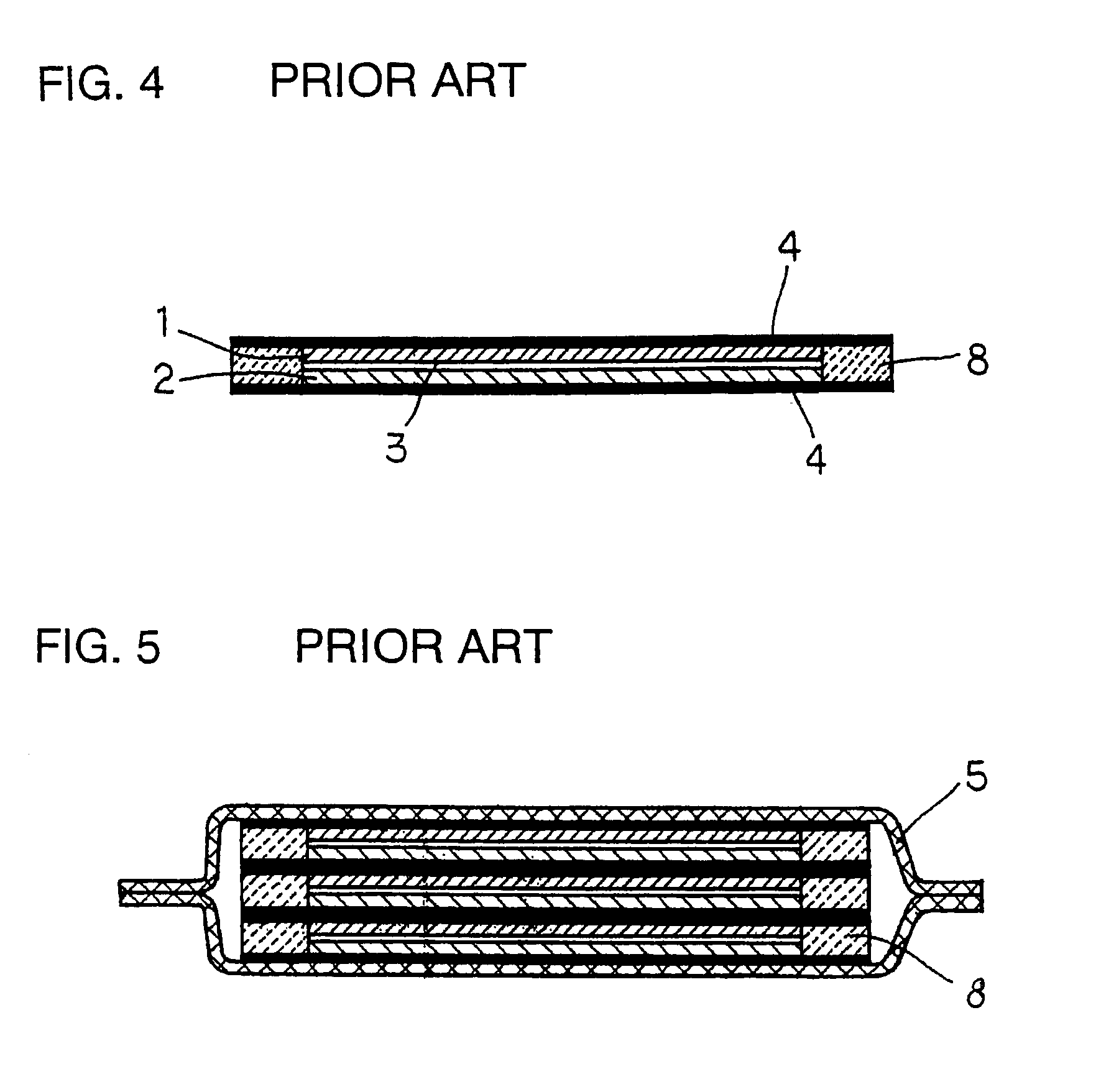 Battery having a sheet current collector fluid-tightly separating basic cells