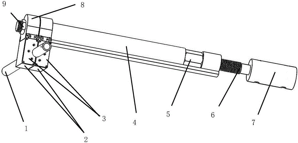 Demountable longitudinal mode guided wave magnetostrictive sensor based on operating cane