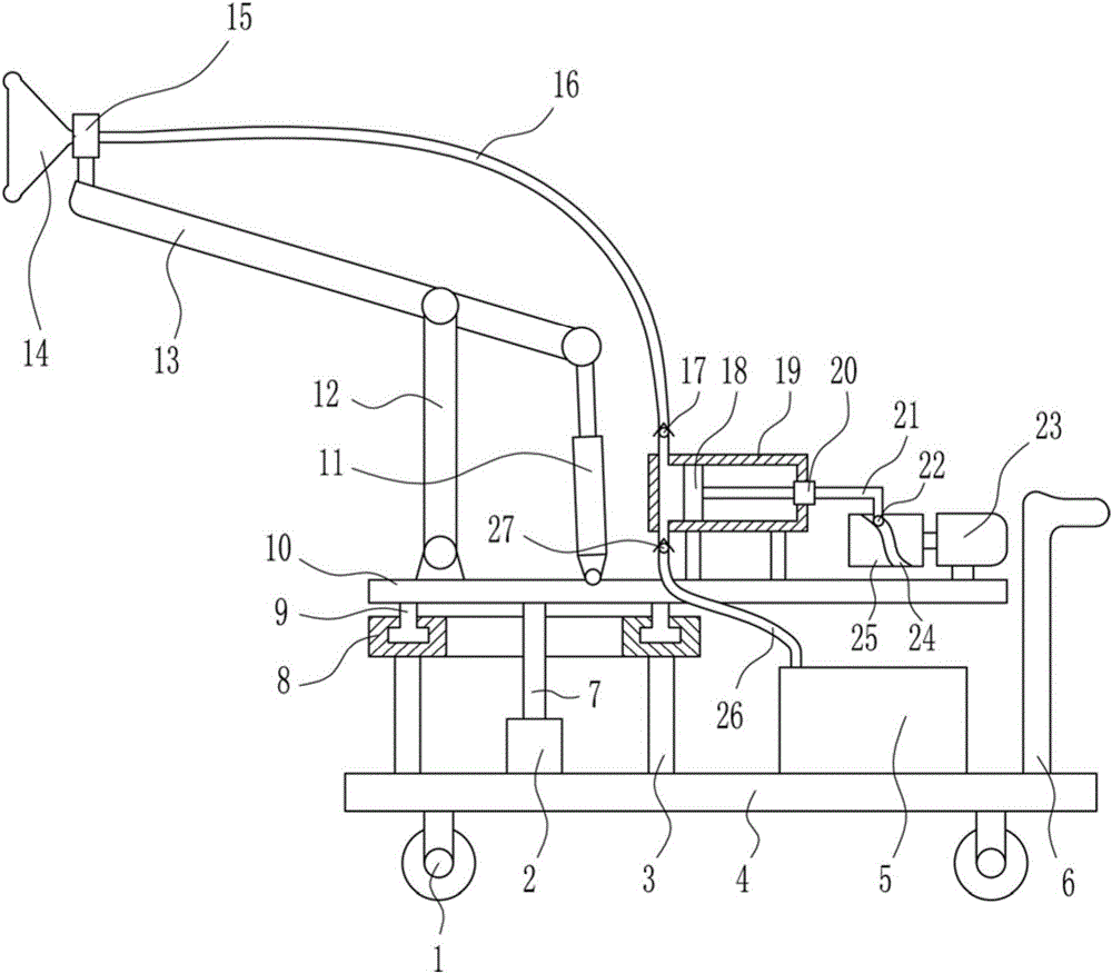 Multi-azimuth air detection device for indoor air detection