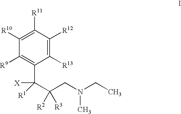 Use of 1-phenyl-3-dimethylaminopropane compounds for treatment of urinary incontinence