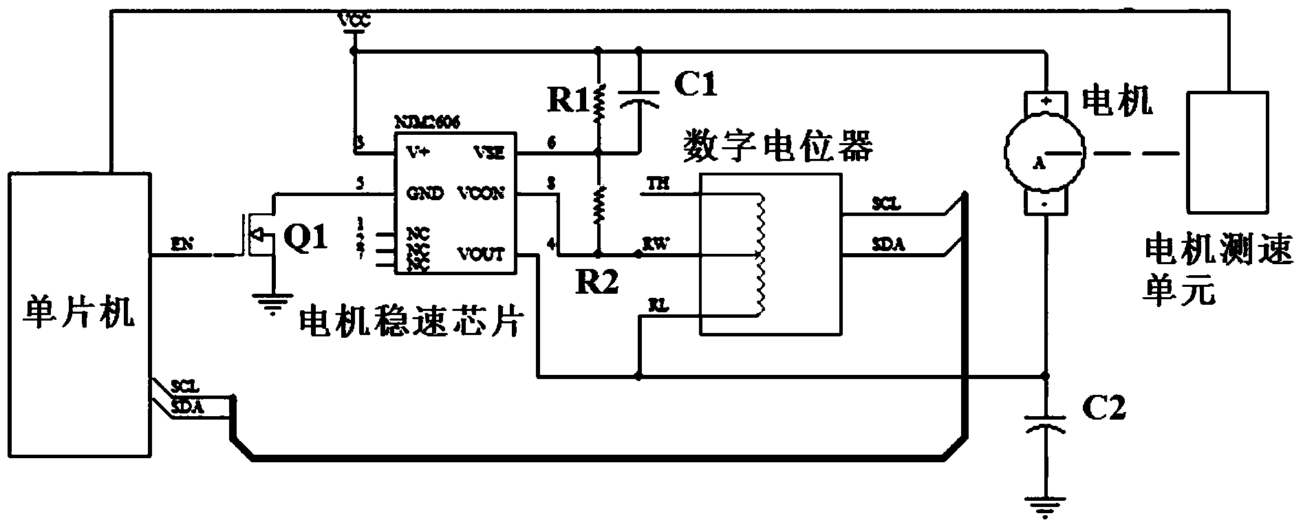 Motor control circuit for laser swinger