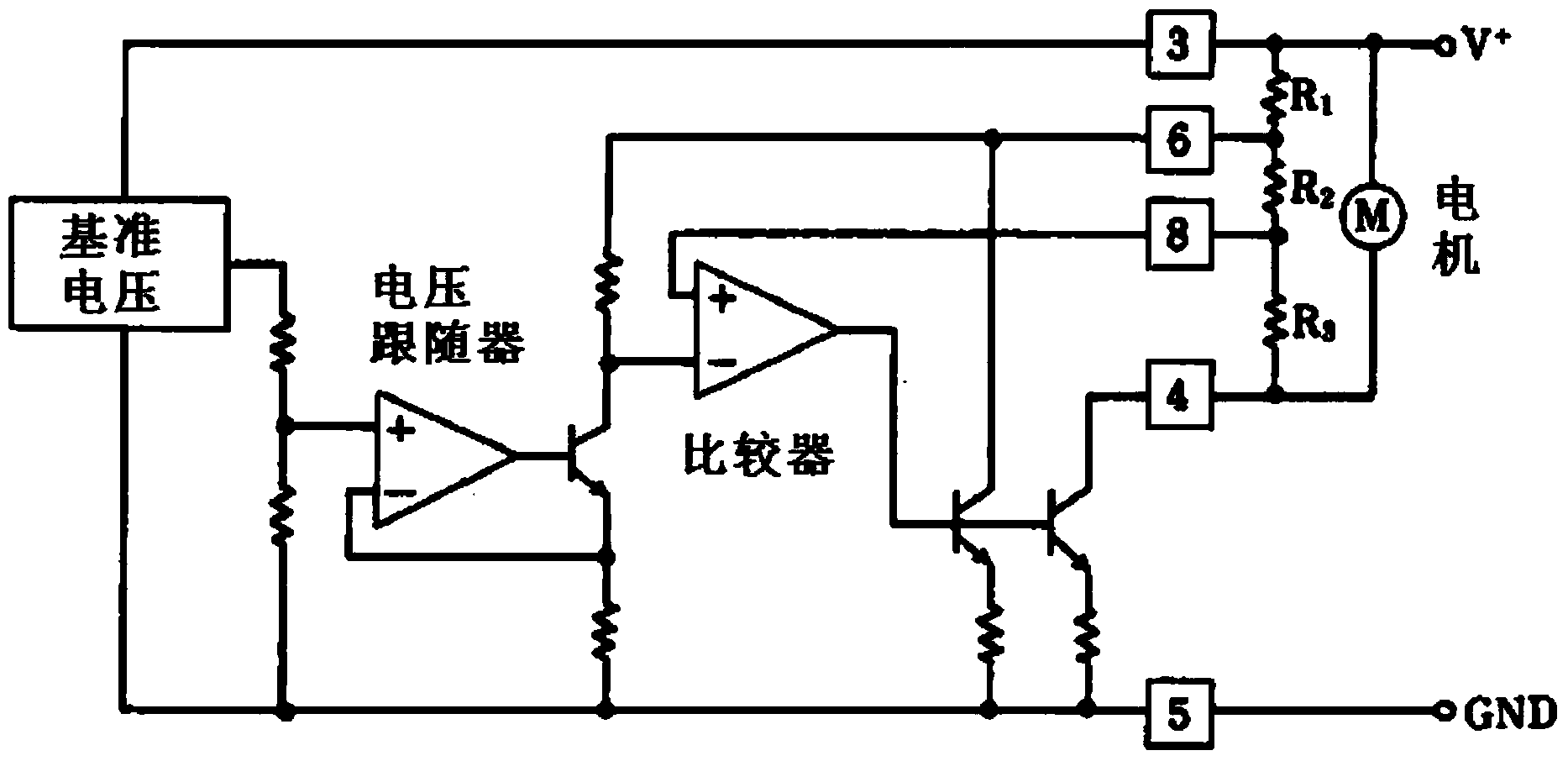 Motor control circuit for laser swinger