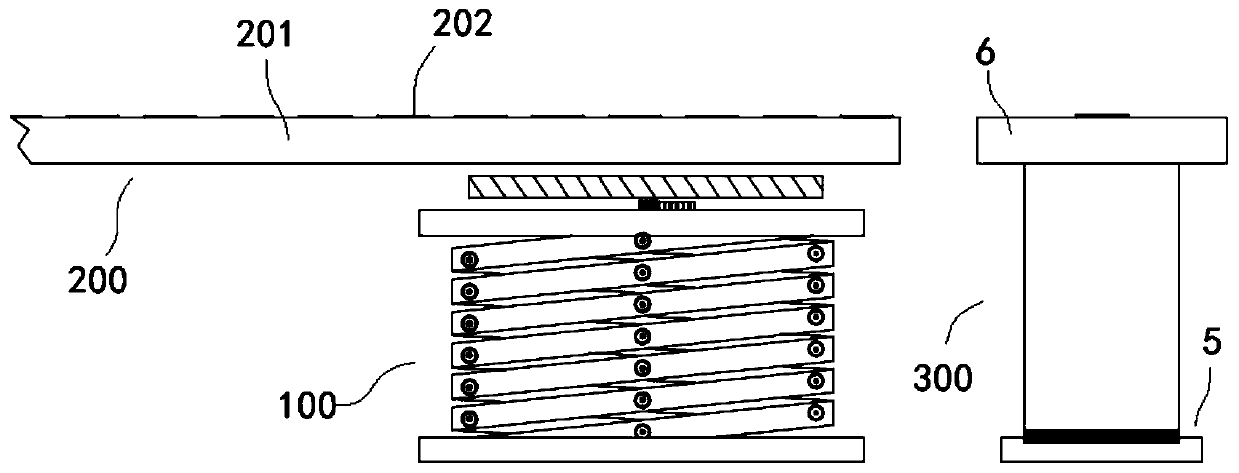 Multi-selection path conveying device for automobile disassembly