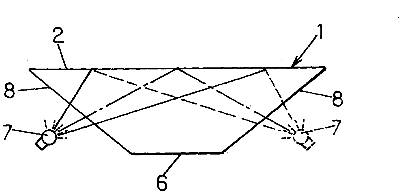 Optical finger print image forming device