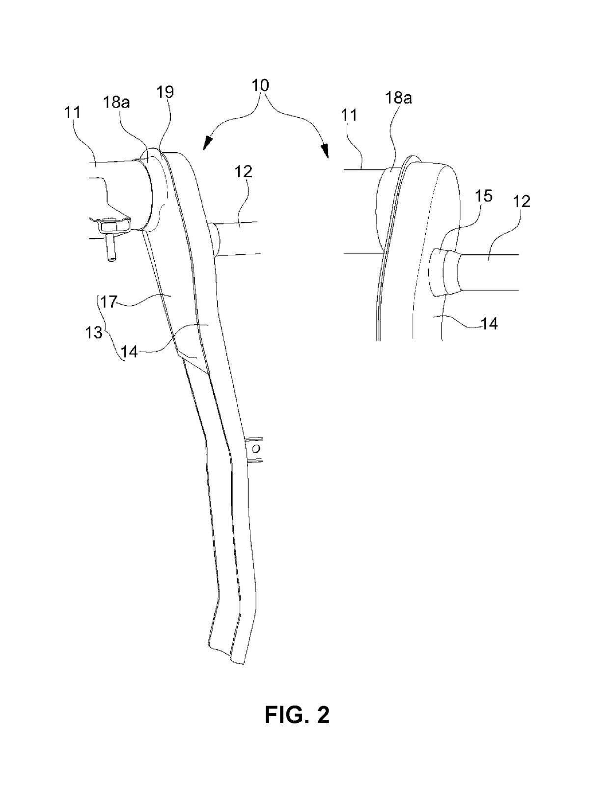 Cowl cross bar for vehicle