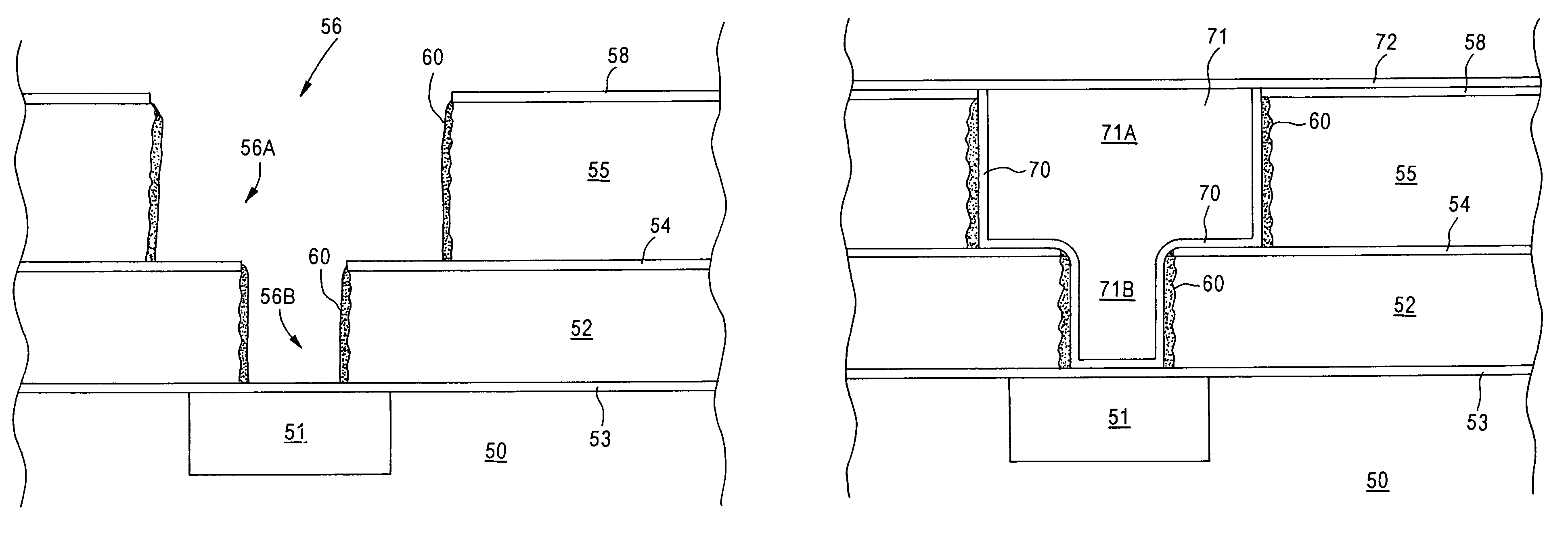 Interconnects with a dielectric sealant layer