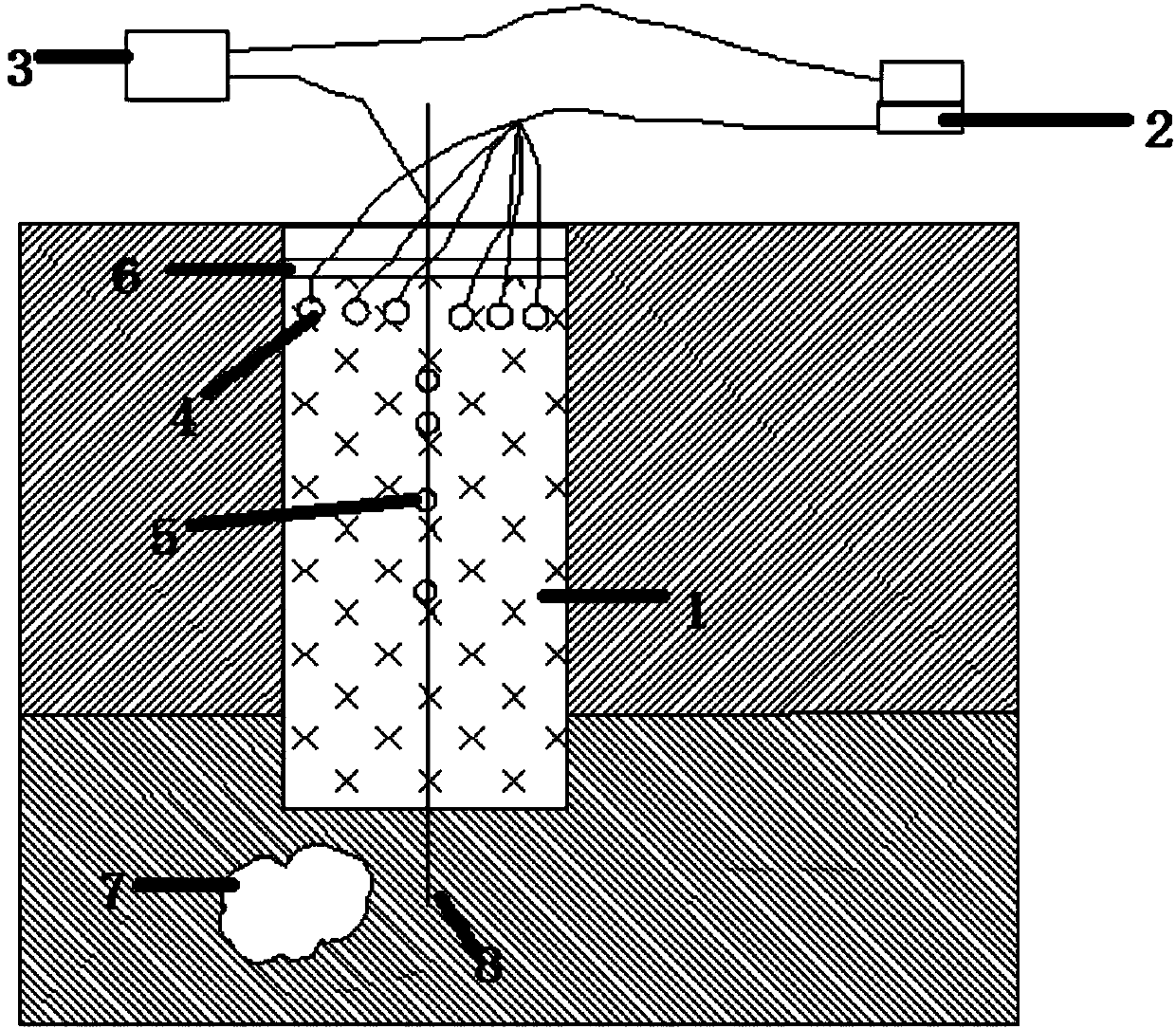 Method for probing hidden trouble of pile bottom before pouring pile foundation and probing device thereof