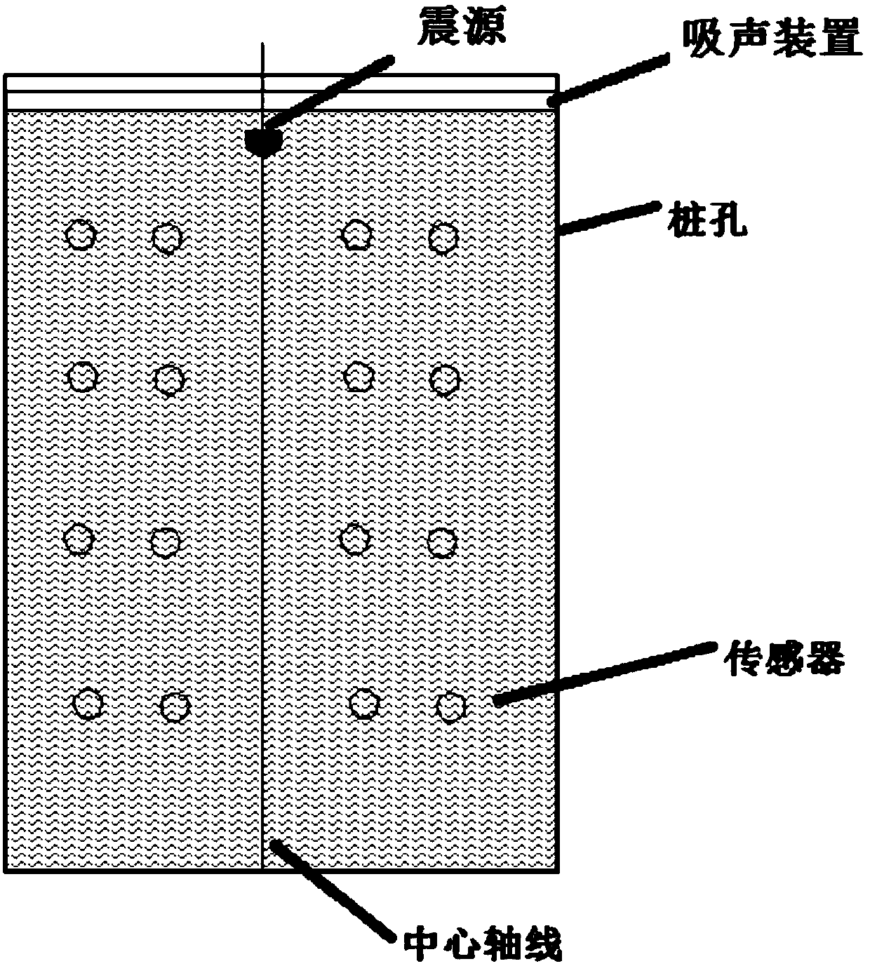 Method for probing hidden trouble of pile bottom before pouring pile foundation and probing device thereof