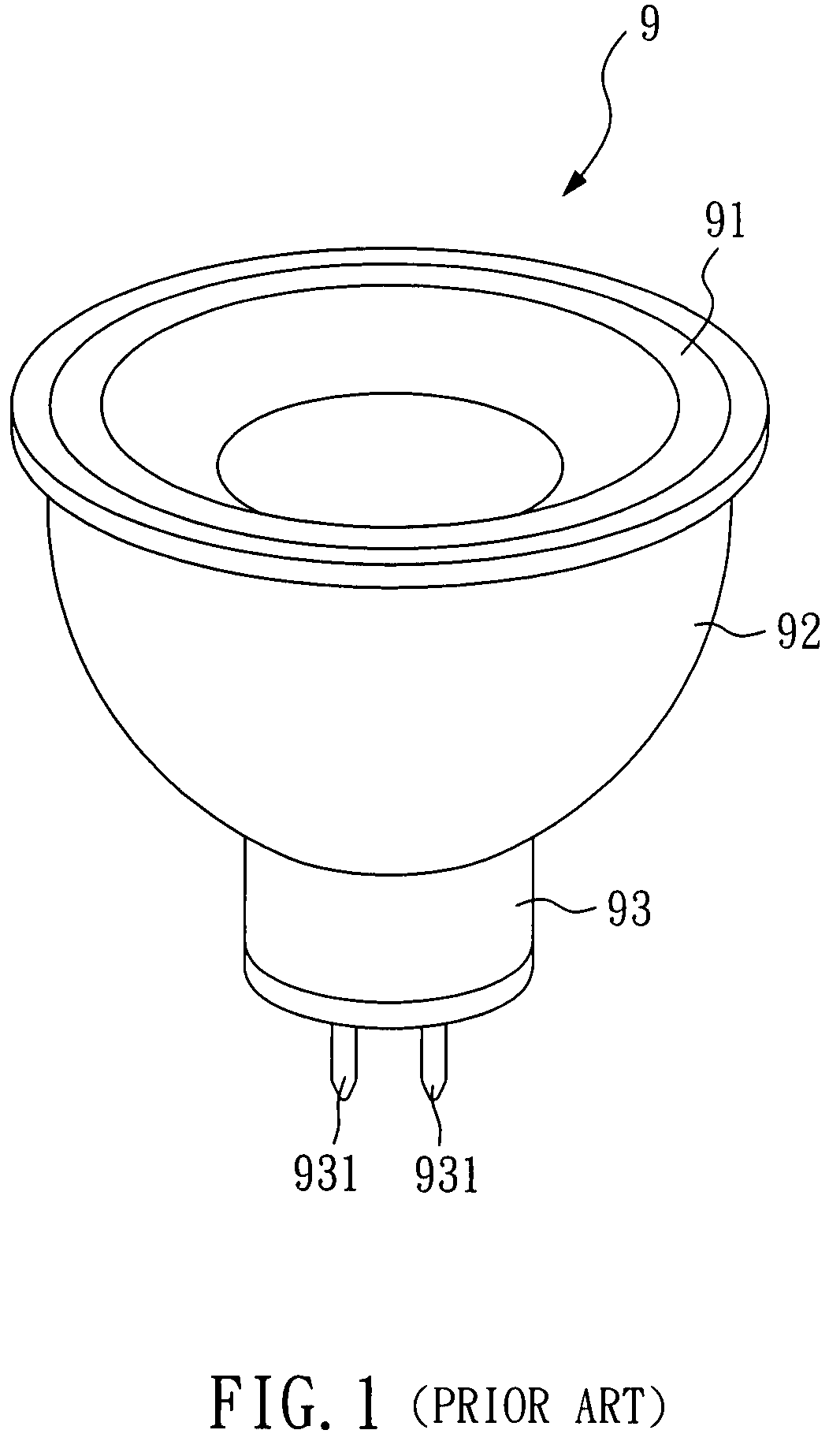 Led lamp structure