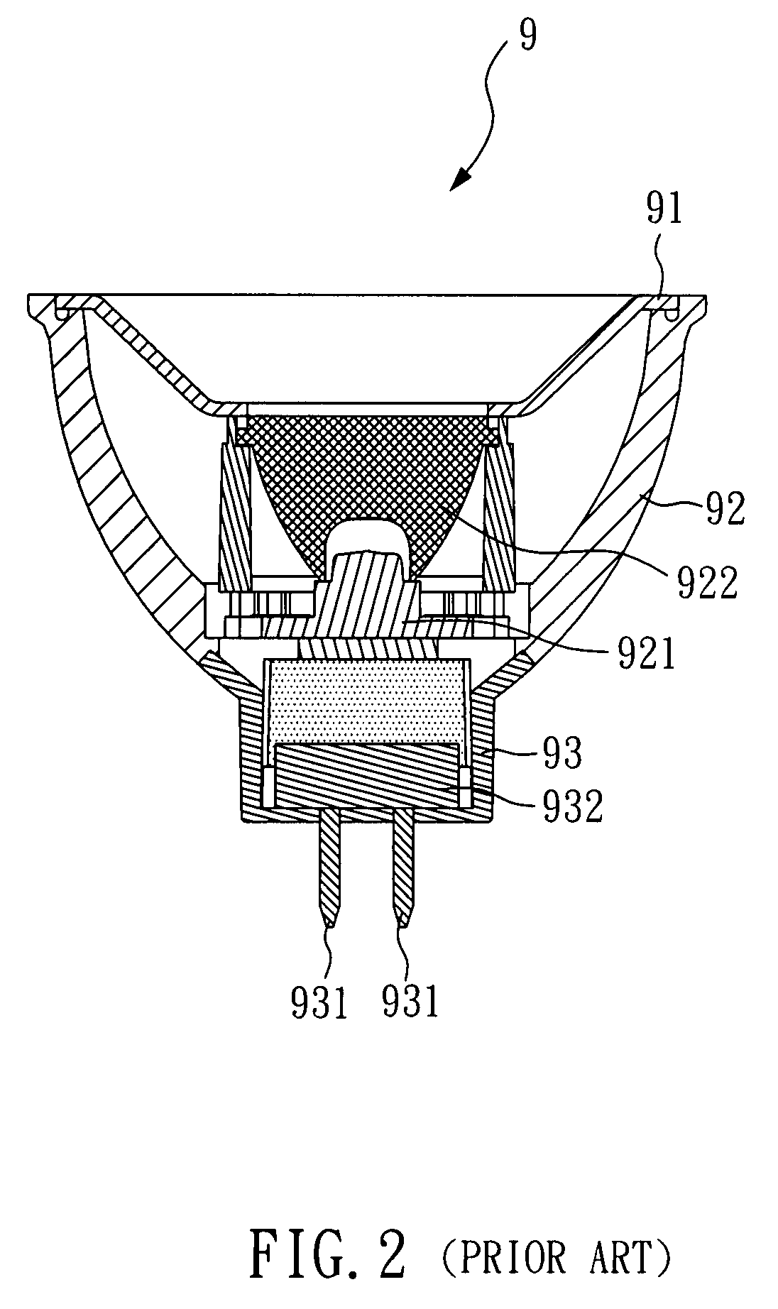 Led lamp structure