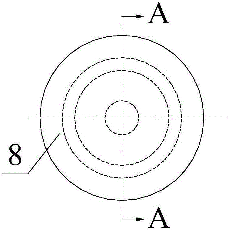 Filling type hollow hydraulic support device