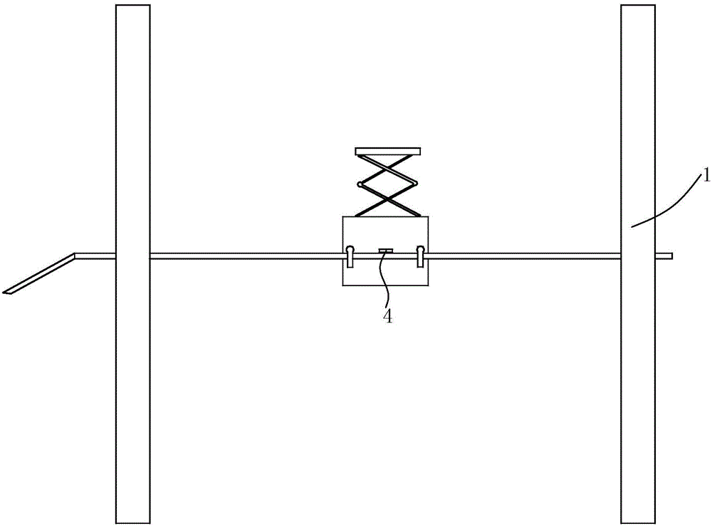 Four-column lifter with pressed locking lifting car