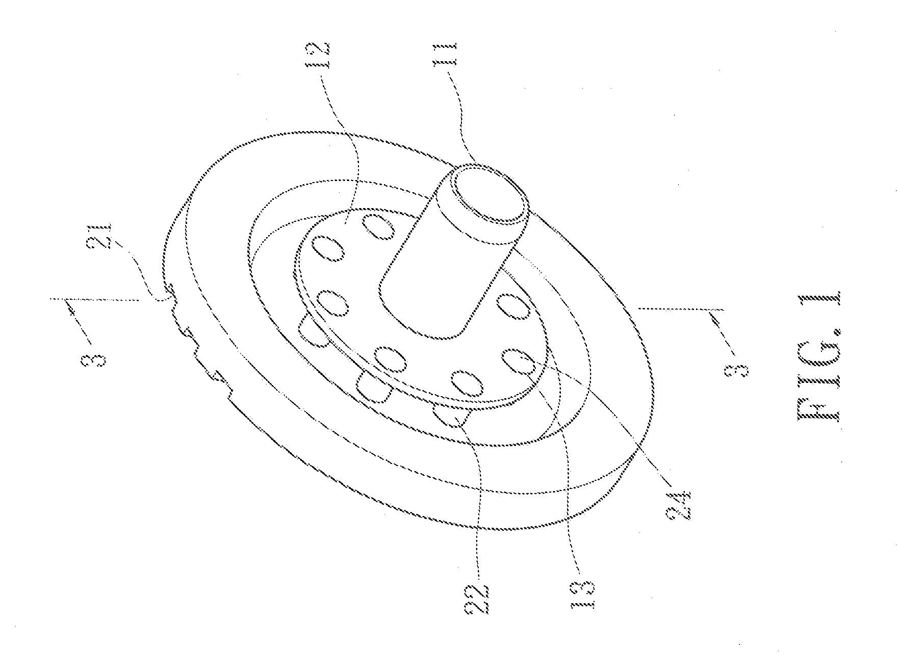 Structure of an outer button